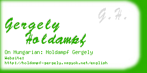 gergely holdampf business card